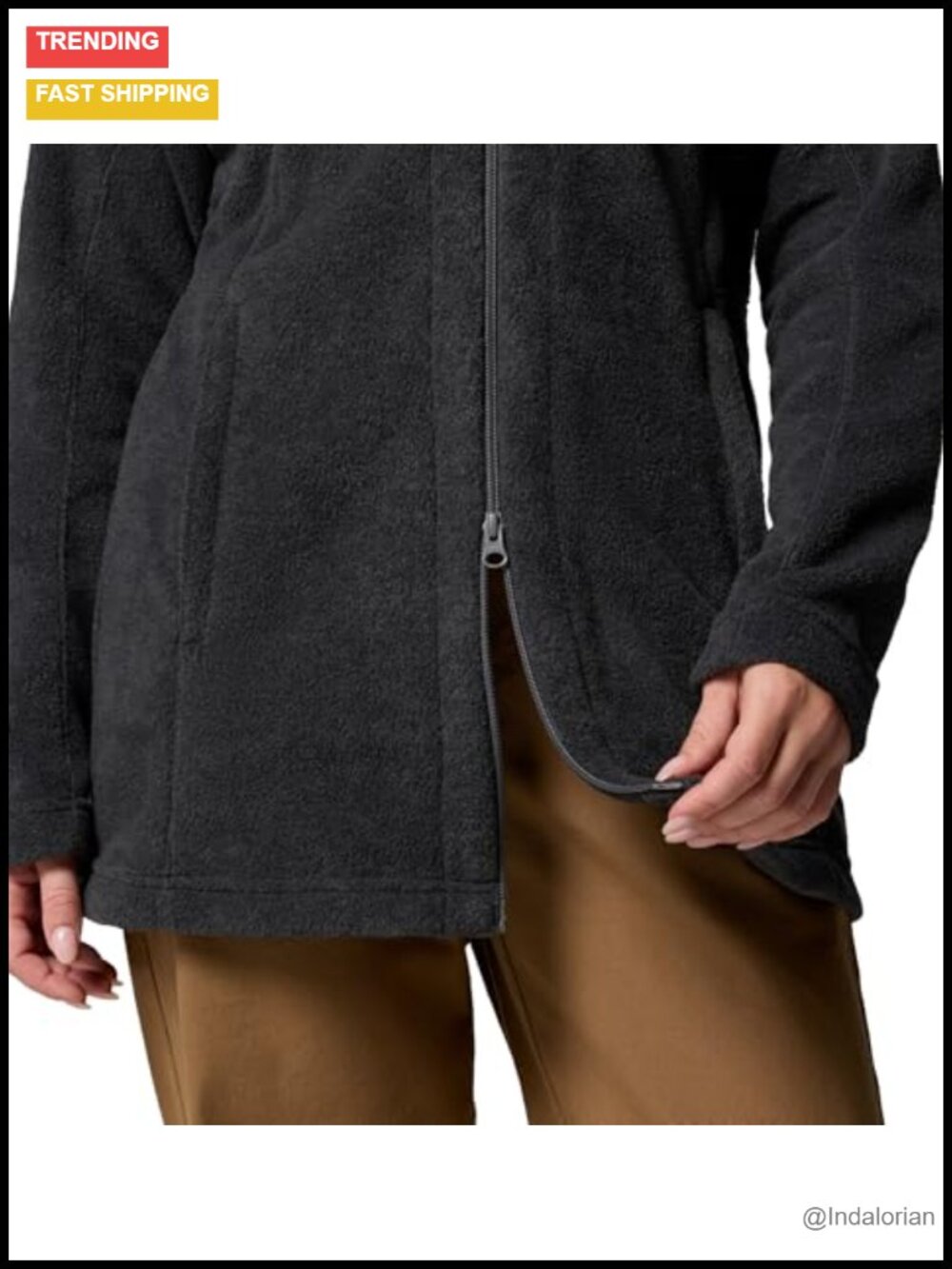 Columbia Women's Benton Springs II Long Hoodie Fleece Jacket - Picture 2 of 6